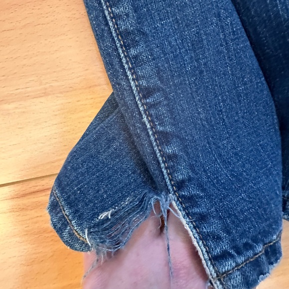 Abercrombie & Fitch Erin stretch blue jeans 10R straight leg low rise vented - Picture 14 of 16